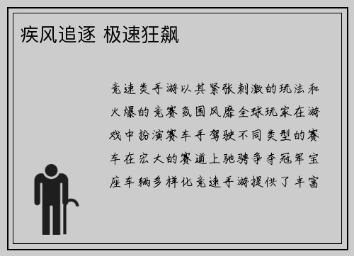 疾风追逐 极速狂飙